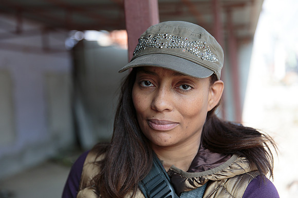 Filmmaker Tamika Lamison shortly after our tour.