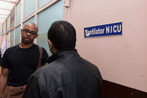 Journalist Anthony Conwright and Dr. Bal Mukumba