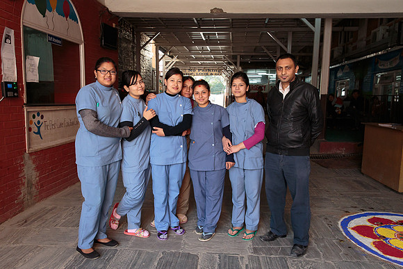 Hospital Staff and Dr. Bal Mukumba